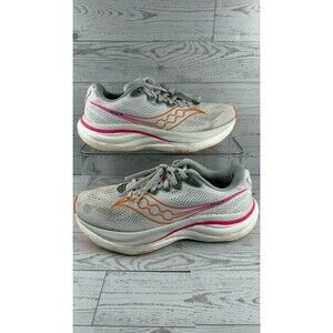 Saucony Ride 19 S11055-304 Gray 8.5B Women's All-Day Comfort Running Shoes #852